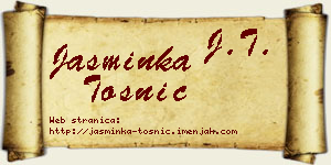 Jasminka Tošnić vizit kartica